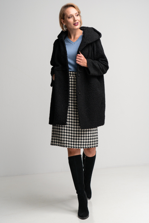 Παλτό με κουκούλα-3072M