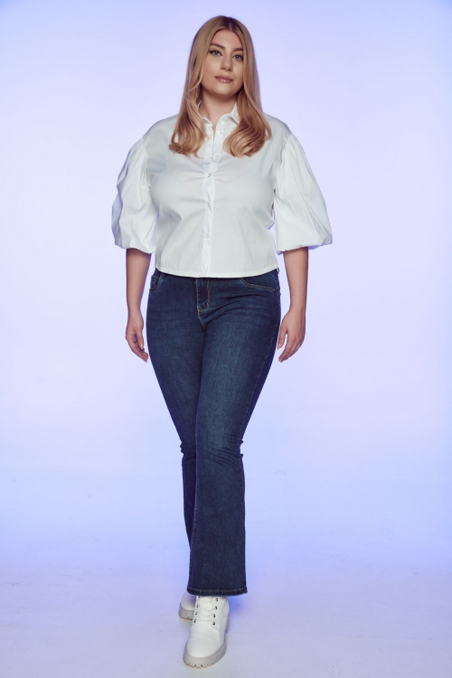 Ελαστικο τζιν καμπάνα-1175