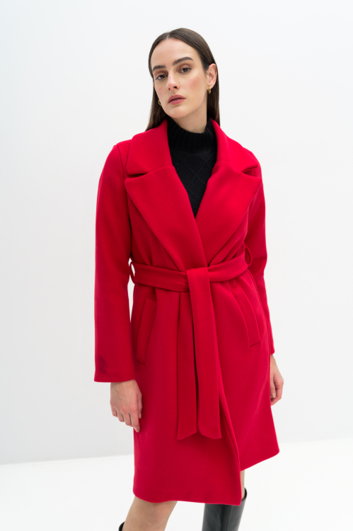 Παλτό με ζώνη- 8261