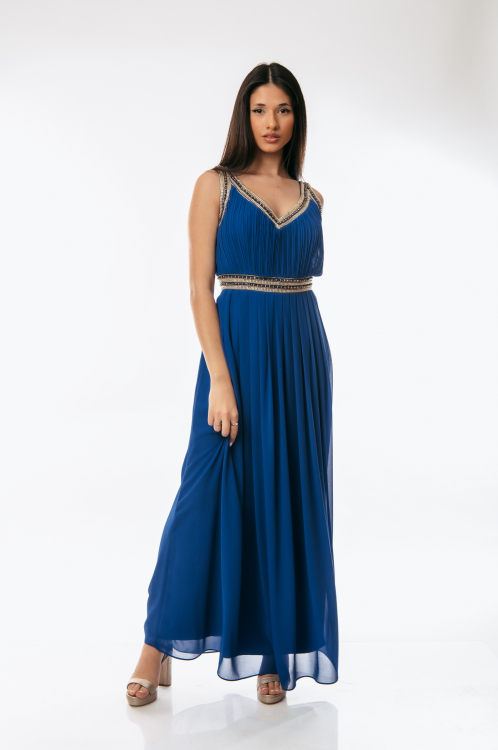 Φόρεμα αμπιγιέ με χάνδρες-1539