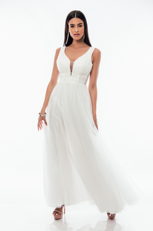 Φόρεμα αμπιγιέ με τούλι-9261