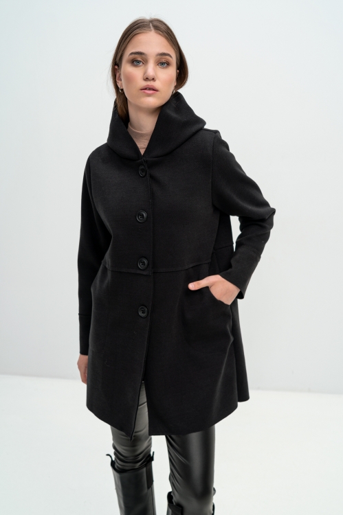 Παλτό με κουκούλα-3072M