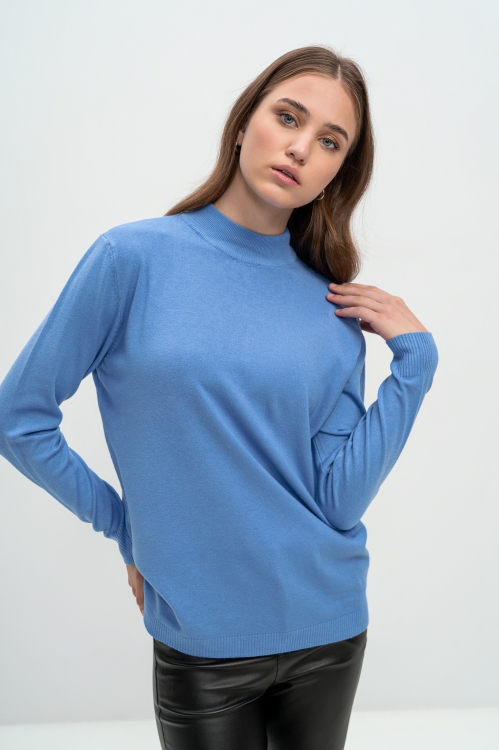 Πουλόβερ με χαμηλό ζιβάγκο plus size-678B