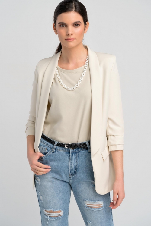 Σακάκι ίσια γραμμή plus size-1267