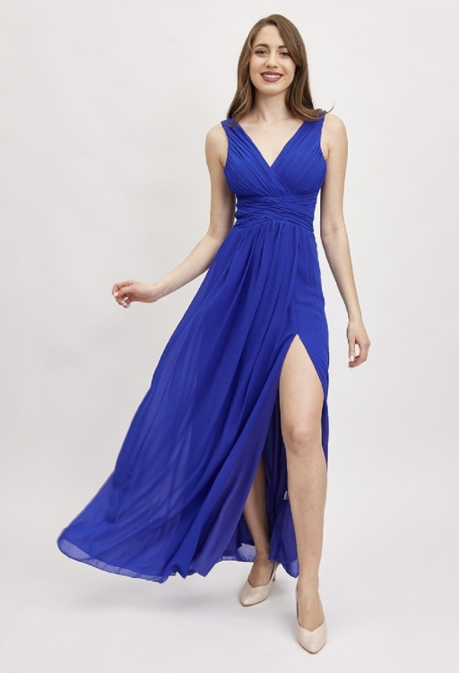 Φόρεμα αμπιγιέ με σκίσιμο-8827