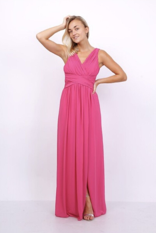 Φόρεμα αμπιγιέ με σκίσιμο-8827