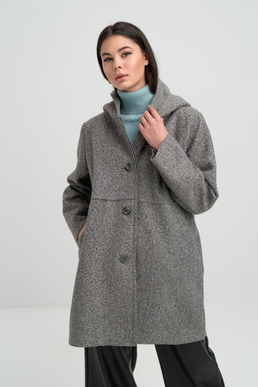 Παλτό με κουκούλα-3072