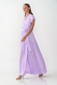 Φόρεμα maxi κρουαζέ με σκίσιμο-6031Β
