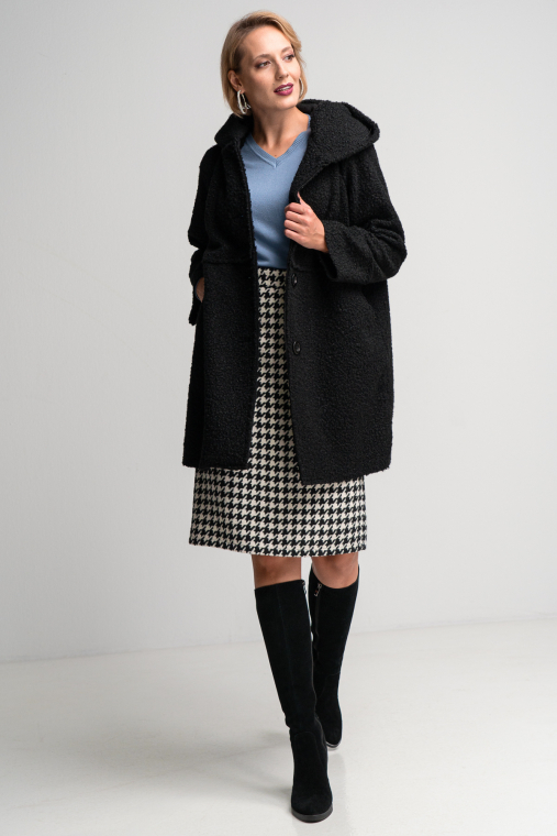 Παλτό με κουκούλα-3072M