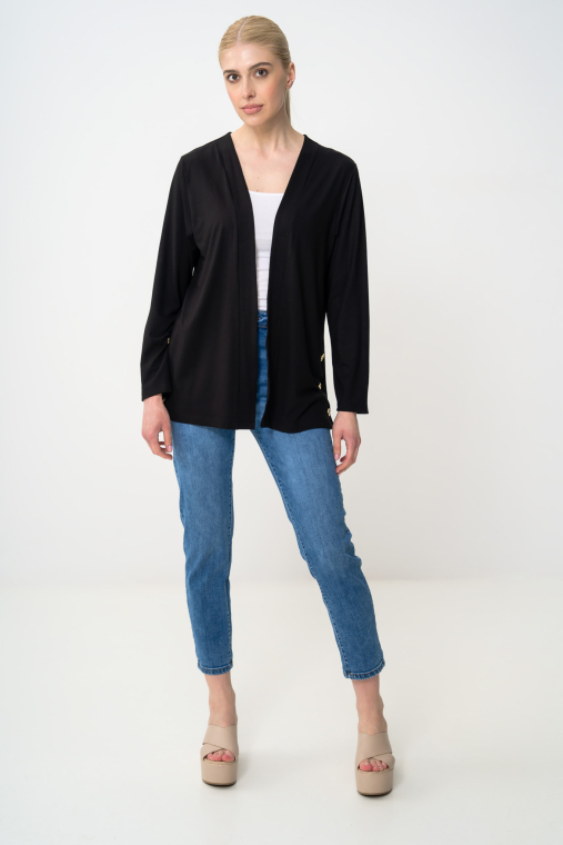 Ζακέτα με διακοσμητικά κουμπιά-8078