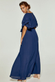 Φόρεμα μάξι κρουαζέ με ζωνάκι-2285M