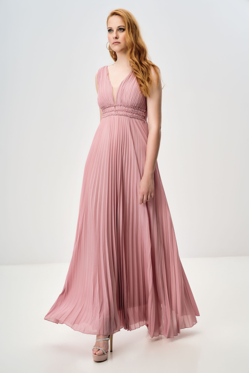 Φόρεμα maxi πλισέ-8739