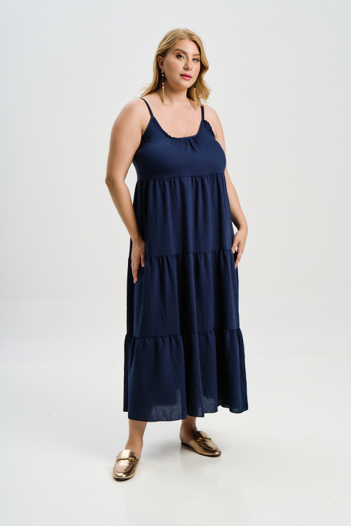 Φόρεμα με βολάν-9552