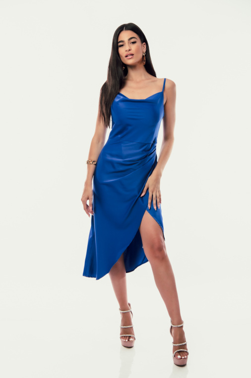 Φόρεμα ντραπέ ασύμετρο-8953