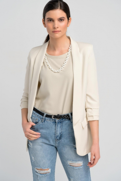 Σακάκι ίσια γραμμή plus size-1267