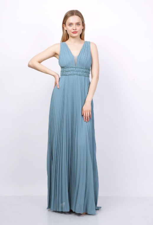 Φόρεμα maxi πλισέ-8739