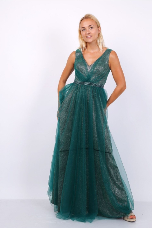 Φόρεμα αμπιγιέ με τούλι-9248