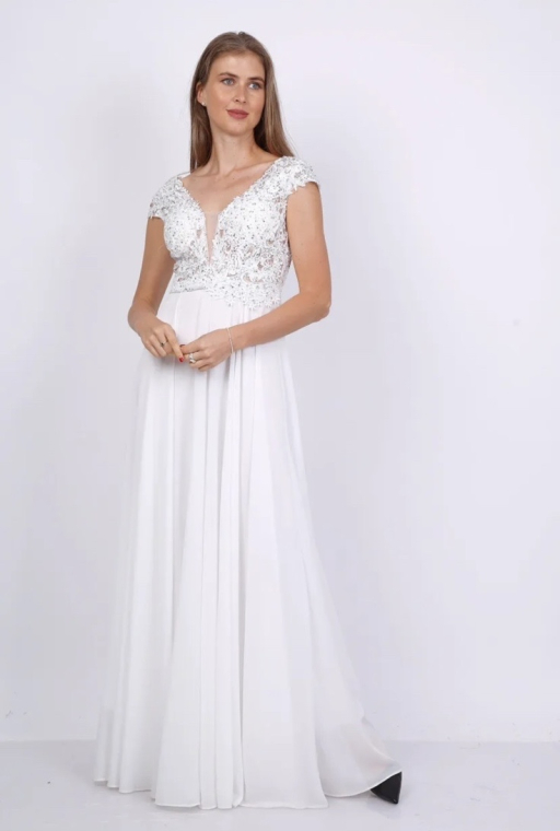 Φόρεμα αμπιγιέ αμάνικο-9336