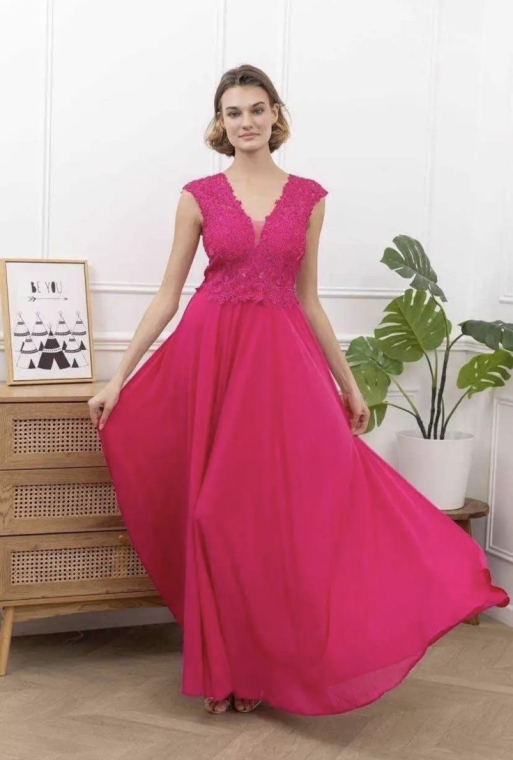 Φόρεμα αμπιγιέ αμάνικο-9336