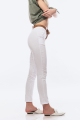 Βαμβακερό παντελόνι λευκό ίσια γραμμή-4122B