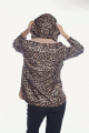 Μπουφάν διπλής όψης σε λεοπάρ και μπεζ με κουκούλα-009-22