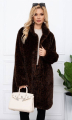 Μακρύ παλτό Faux Fur με Animal Print-A26323