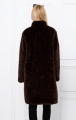Μακρύ παλτό Faux Fur με Animal Print-A26323