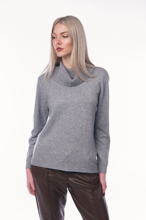 Κλασικό Πουλόβερ Ζιβάγκο Γκρι-C-5616