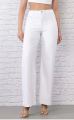 Γυναικείο Ψηλόμεσο Λευκό Τζιν Παντελόνι σε Wide-Leg Γραμμή-MG7332/84