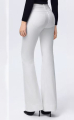 Γυναικείο Ψηλόμεσο Λευκό Παντελόνι σε Flare Γραμμή με Τσέπες-H3819-3