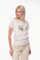 Γυναικείο Λευκό T-shirt με Στάμπα-99020