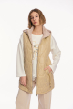 Γυναικείο Μακρύ Καπιτονέ Γιλέκο με Κουκούλα -A26352