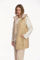 Γυναικείο Μακρύ Καπιτονέ Γιλέκο με Κουκούλα -A26352