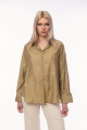 Oversized Πουκάμισο σε Χακί-Olive Απόχρωση με Κεντητά Λουλούδια-9879