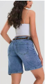 Ψηλόμεση Jean Βερμούδα με Διακοσμητική Ζώνη & Pouch-MG7595/96