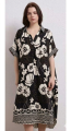 Γυναικείο Midi Καφτάνι-Φόρεμα με Floral Motiva και Ethnic Λεπτομέρειες-CD3198