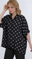 Γυναικείο Oversized Πουκάμισο με Πουά Μοτίβο-JC-9022