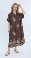Γυναικείο Midi Καφτάνι με Χρυσά Κεντήματα Paisley-JC-8955