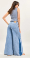 Ψηλόμεσο Wide-Leg Τζιν Παντελόνι - Classic Blue-H2887