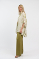 Γυναικείο Oversized Λευκό Πουκάμισο με Floral Κεντήματα-CL128