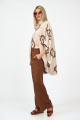 Γυναικείο Oversized Λευκό Πουκάμισο με Floral Κεντήματα-CL128