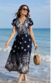 Αέρινο Midi Φόρεμα με Floral & Paisley Μοτίβο-A26518