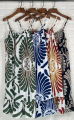 Mini Αέρινο Φόρεμα με Retro-Batik Μοτίβο & Βολάν-A26735