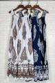 Midi Boho Φόρεμα με Ethnic Paisley Μοτίβο, Τιράντες & Βολάν στο Στρίφωμα-A26598