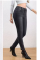 Ψηλόμεσο Skinny Τζιν Παντελόνι Σε Σκούρο Γκρι / Μαύρο-MG7782C/84