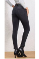 Ψηλόμεσο Skinny Τζιν Παντελόνι Σε Σκούρο Γκρι / Μαύρο-MG7782C/84