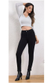 Ψηλόμεσο Skinny Μαύρο Τζιν Παντελόνι-MG7782B/84