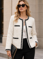 Tweed Σακάκι Σε Στυλ Chanel Με Αντίθετα Πλεκτά Ρέλια & Τσέπες-A26297