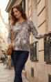 Fine-Knit Πουλόβερ Με Animal & Watercolor Print-K909