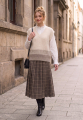 Πλεκτό Αμάνικο Γιλέκο V-Neck Με Colorblock Degradé Τελείωμα-A86847